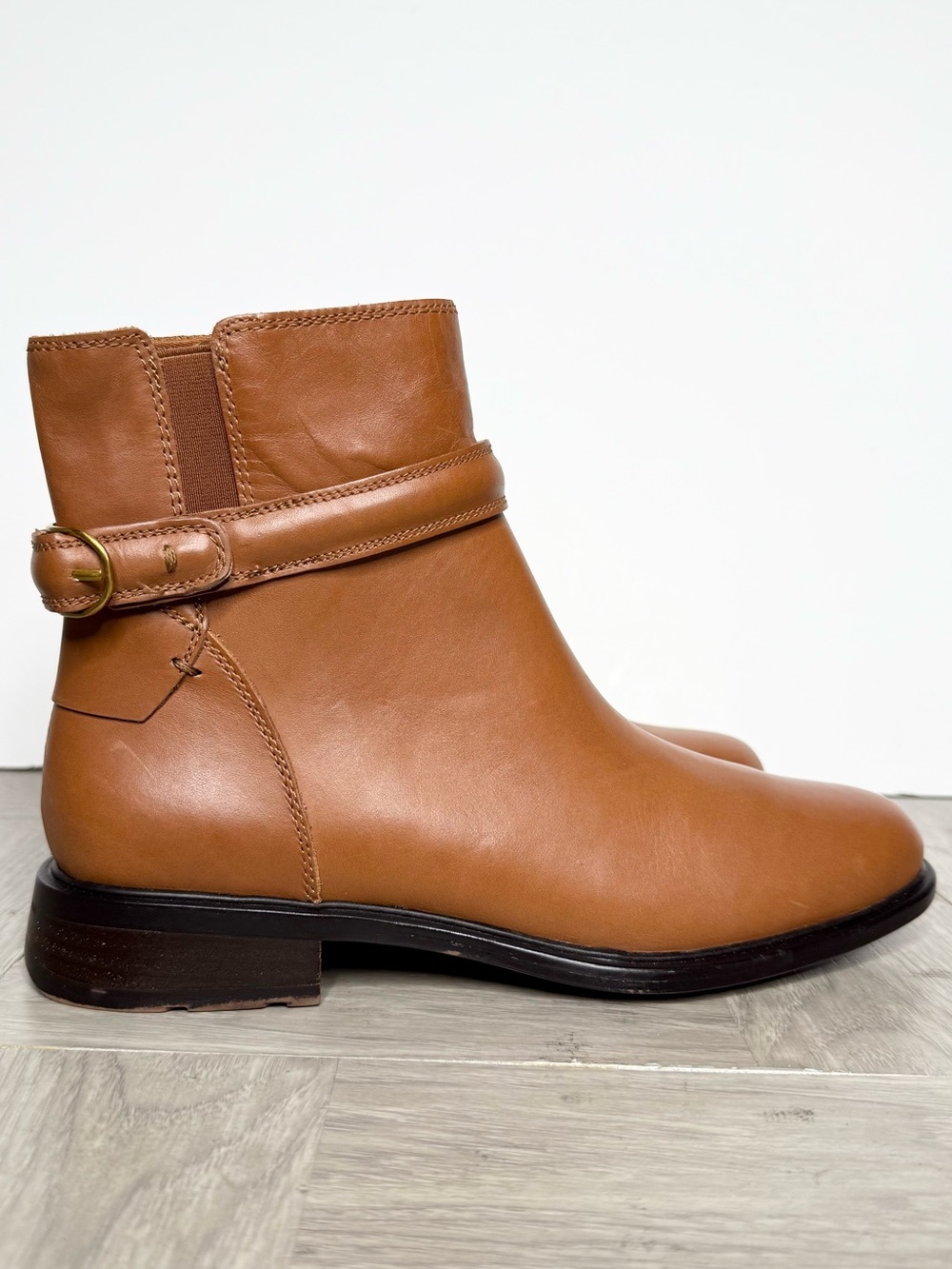 Franco Sarto Elese Brown Leather Bootie 9M